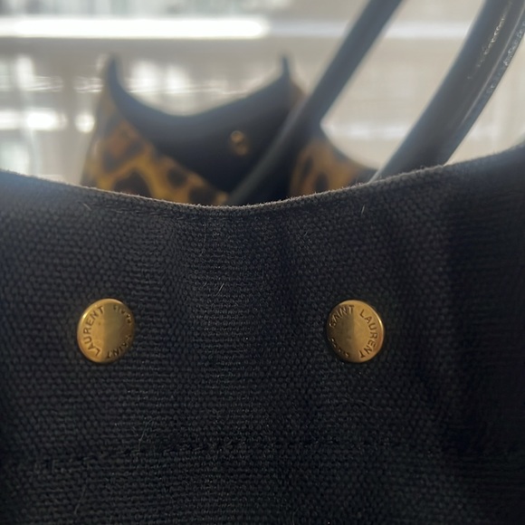 Saint Laurent Canvas Rive Gauche Leopard - Picture 8 of 10